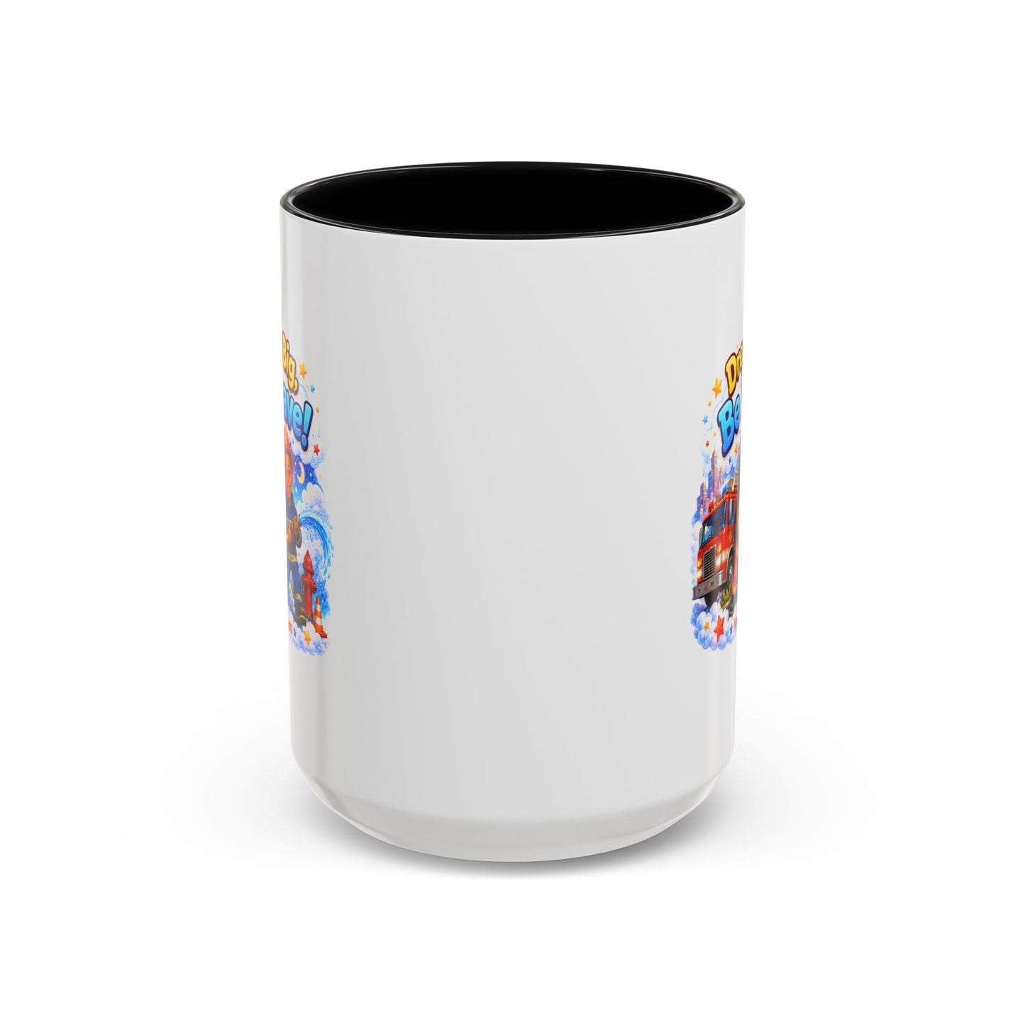 Dream Big Be Brave! Firefighter Kids Mug | Accent Coffee Mug