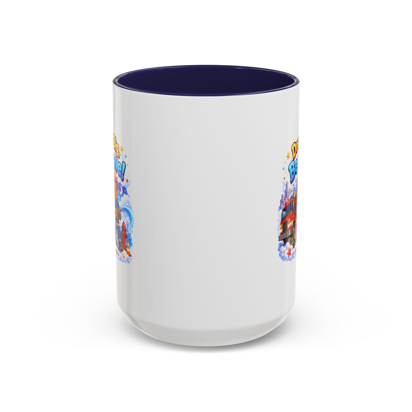 Dream Big Be Brave! Firefighter Kids Mug | Accent Coffee Mug