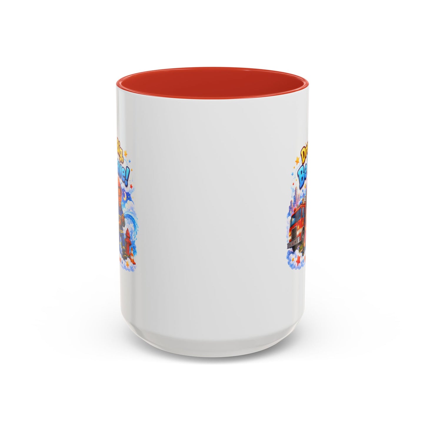Dream Big Be Brave! Firefighter Kids Mug | Accent Coffee Mug