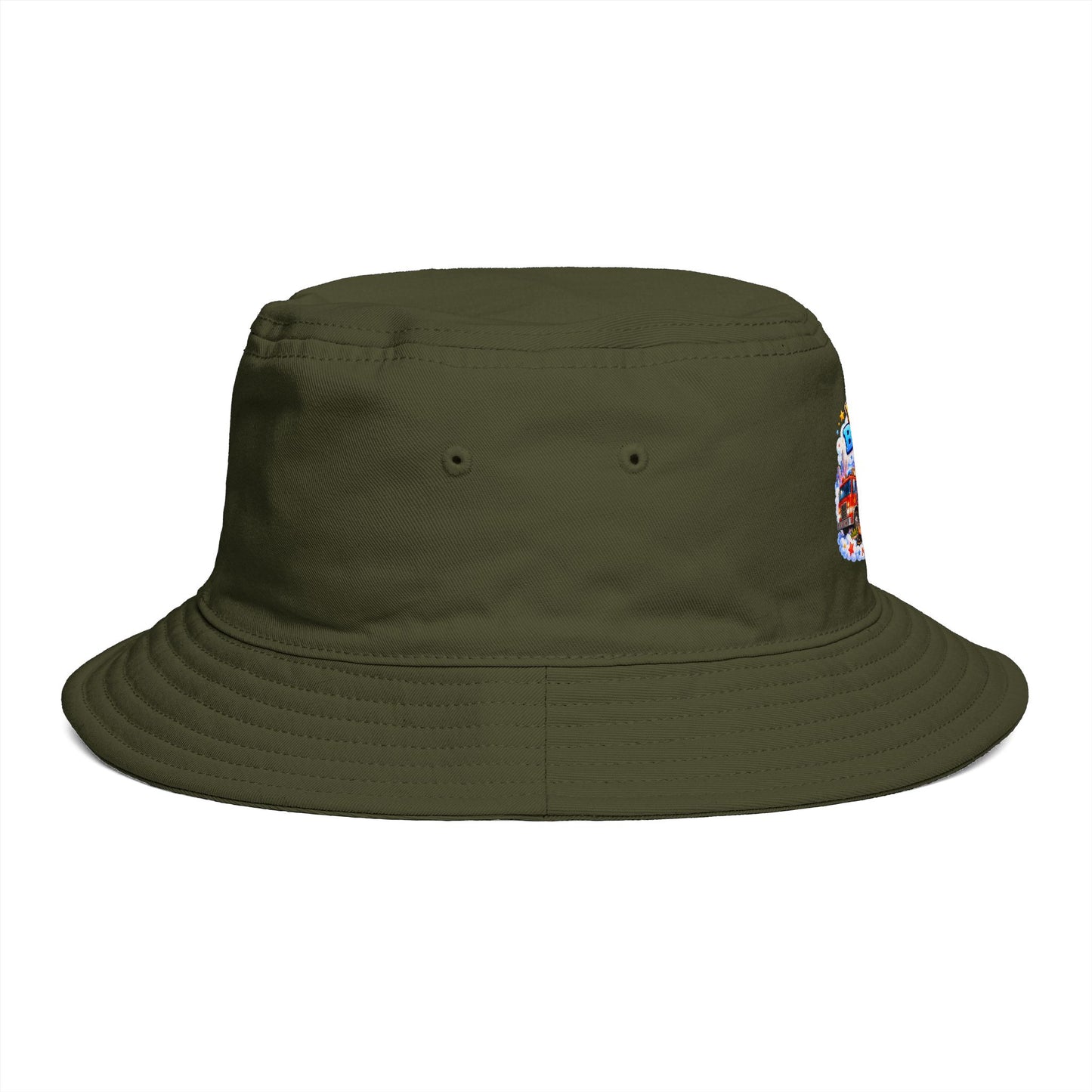 Dream Big Be Brave graphic Bucket Hat | Kids motivational illustration