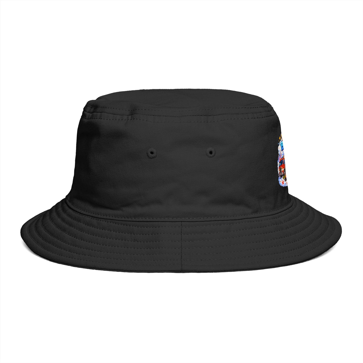 Dream Big Be Brave graphic Bucket Hat | Kids motivational illustration