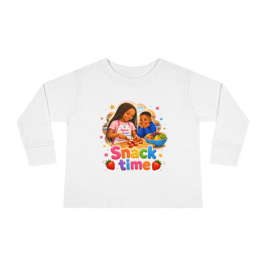 Snack Time Kids tee | Toddler Long Sleeve Tee