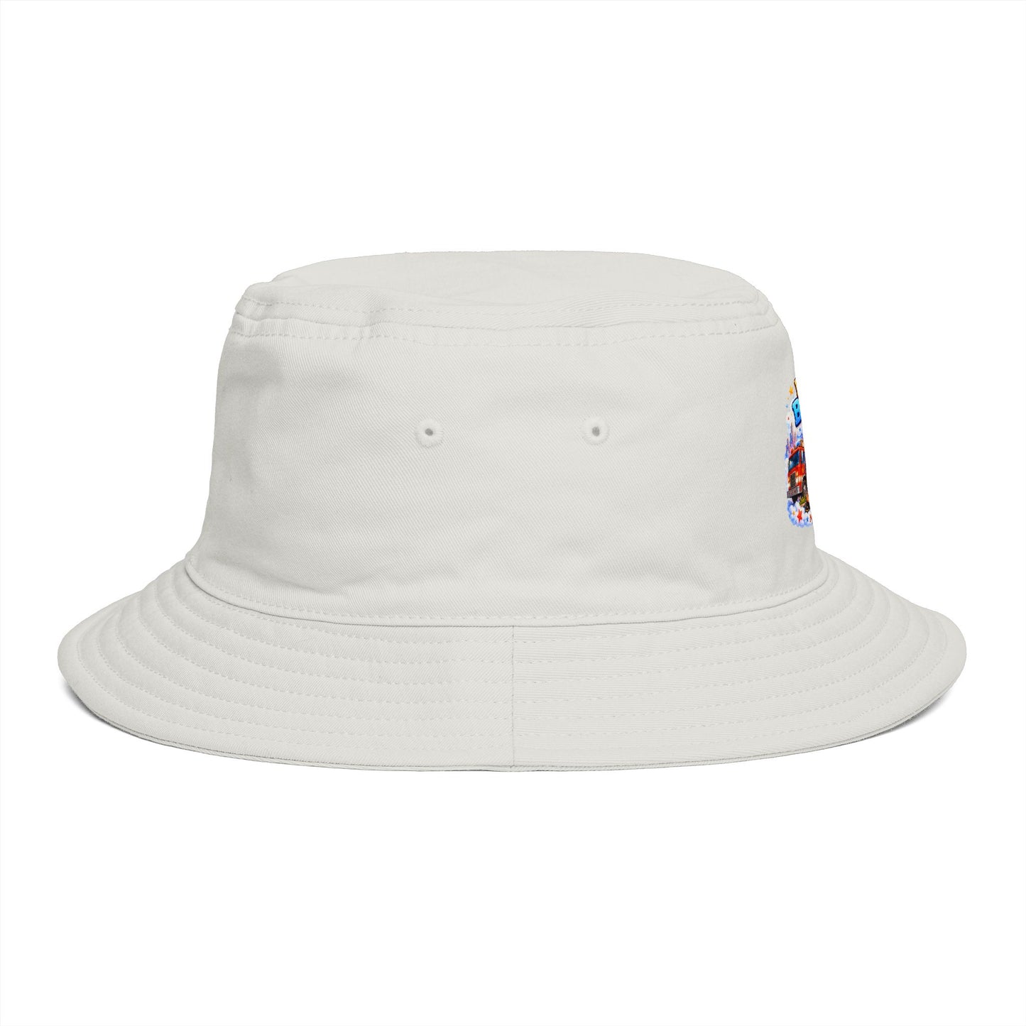 Dream Big Be Brave graphic Bucket Hat | Kids motivational illustration