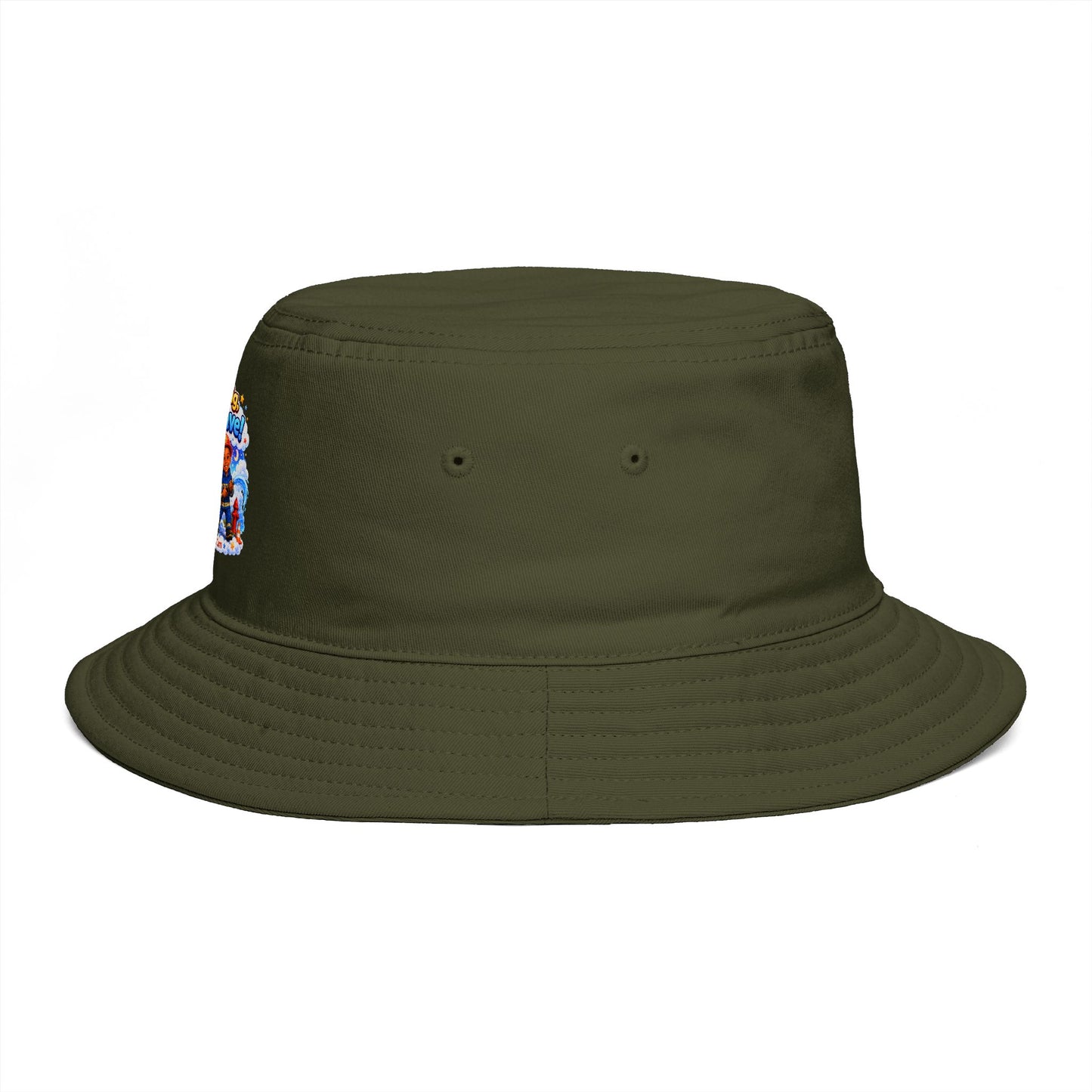 Dream Big Be Brave graphic Bucket Hat | Kids motivational illustration