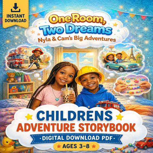 Children's Adventure Storybook: Nyla & Cam's Big Dreams (Digital Download PDF)