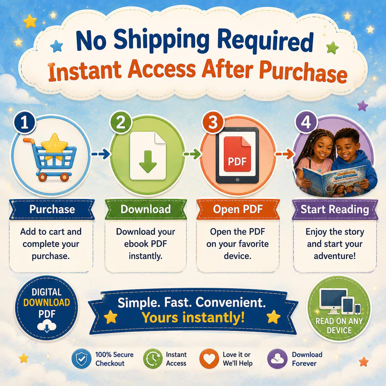 Children's Adventure Storybook: Nyla & Cam's Big Dreams (Digital Download PDF)