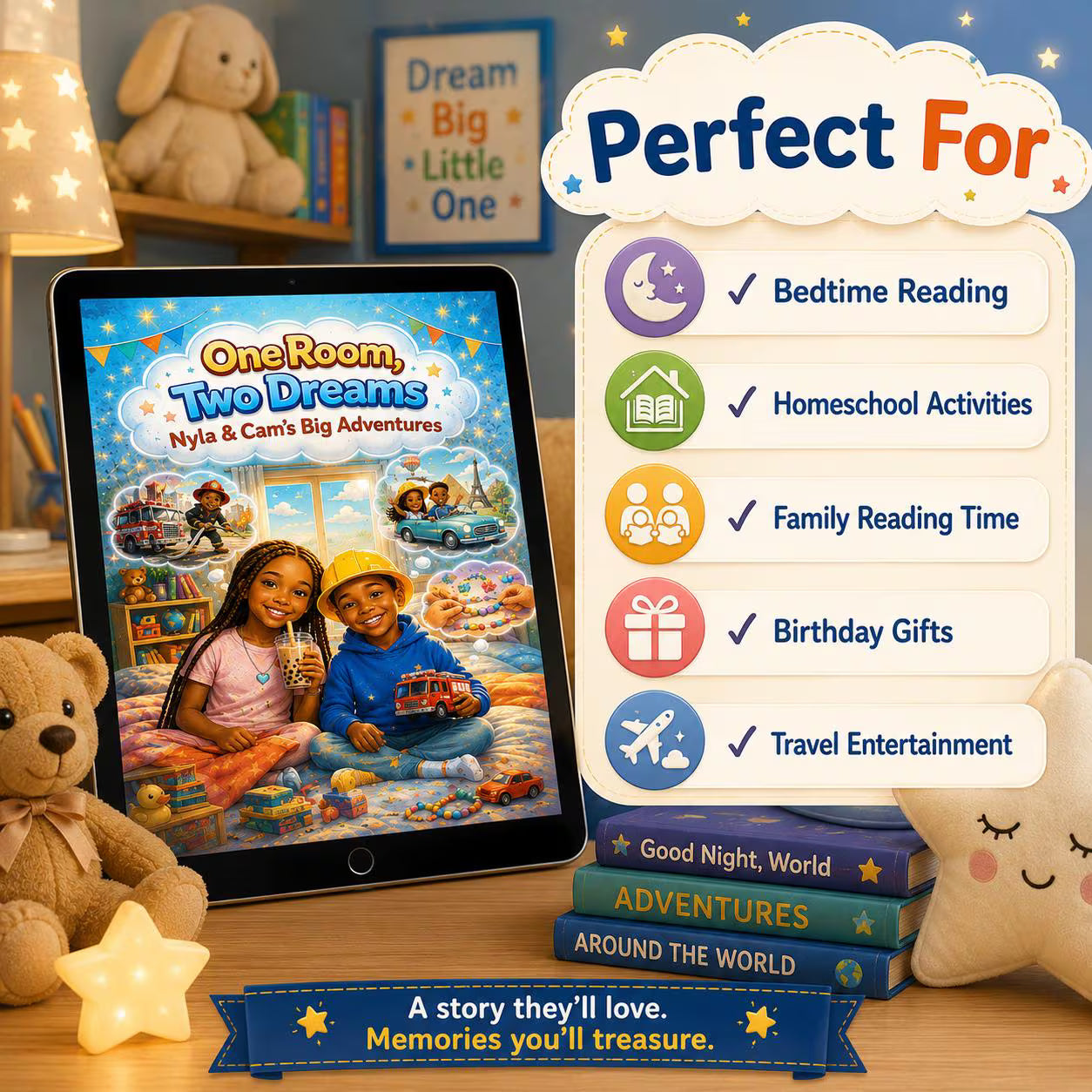 Children's Adventure Storybook: Nyla & Cam's Big Dreams (Digital Download PDF)