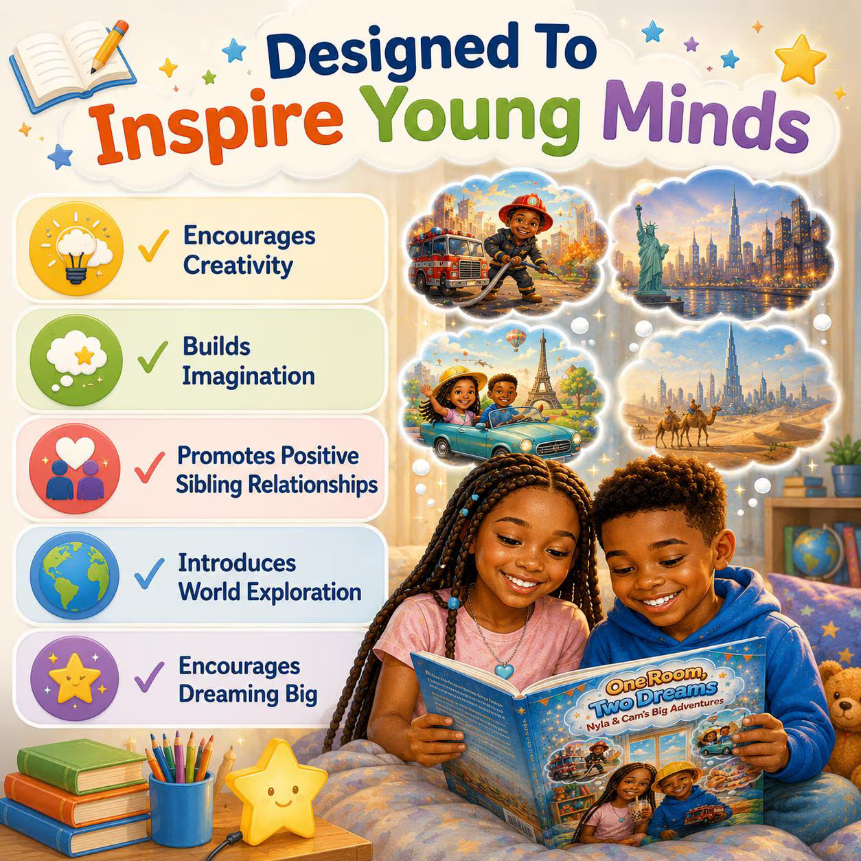 Children's Adventure Storybook: Nyla & Cam's Big Dreams (Digital Download PDF)
